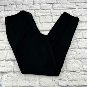 Talbots Womens Size 6 Skinny Ankle Dress Pants Black Twill Zip Pockets Career